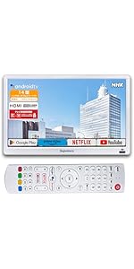 14V型　ポータブルスマートテレビFullseg地デジ内蔵　ネット動画対応 Amazon | [2025新登場]14V型ポータブルスマートテレビ(Android